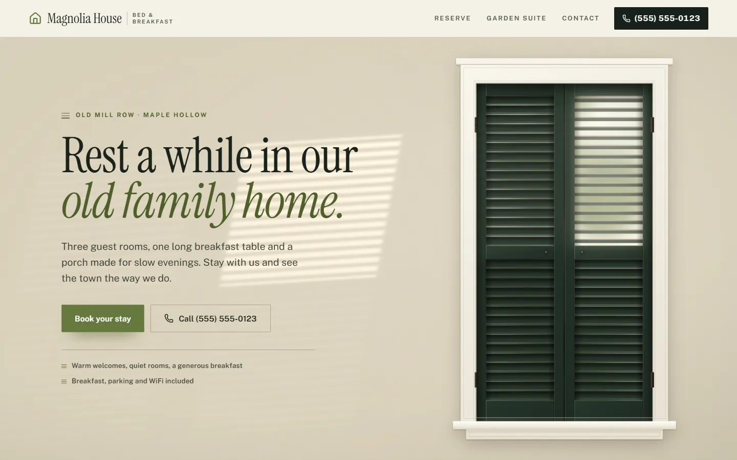 Home page of Magnolia House