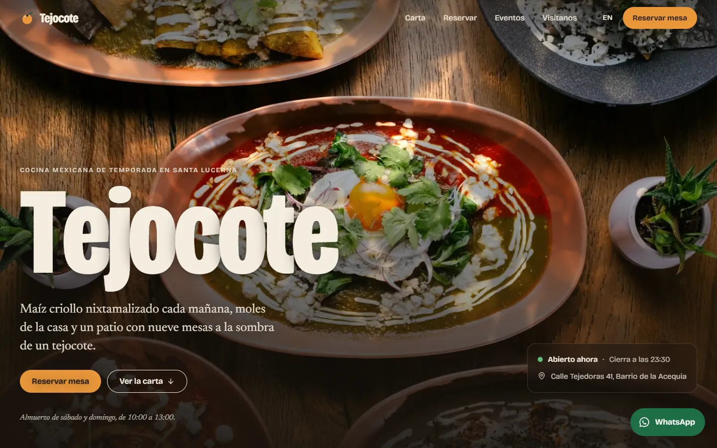 Tejocote home page